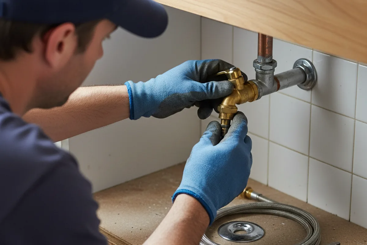 Shutoff valve and fitting work during Repiping in Croton